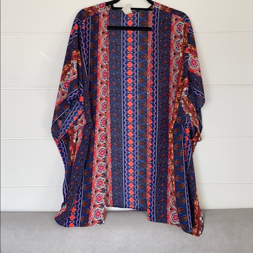 Beautifully decorated multicolor shawl